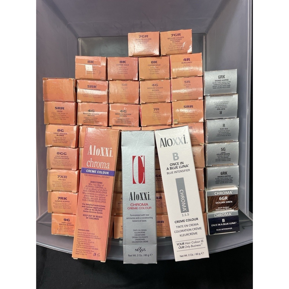 51x Aloxxi Chroma Professional Hair Color Lot Mixed Shades Salon Dye